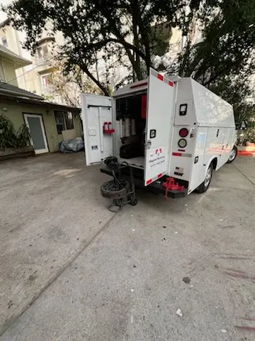Magnet Plumbing service vehicle on-site for Water Heater Repair in Belle Glade